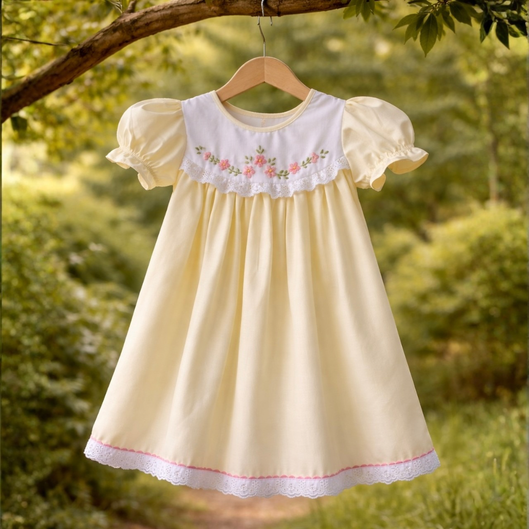 embroidered toddler dress girls white embroidered pinafore dress – minnow